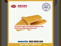 PC300 207-939-7120 Adaptadores de balde Geometria de dispersão de tensão de aço de liga