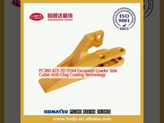 PC380 423-70-13144 Tecnologia de revestimento anti-obstrução do carregador da escavadeira, do cortador lateral