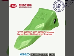 SK200 SK200RC SK60 SK60RC Excavador Dentes de balde Estrutura reforçada por costelas