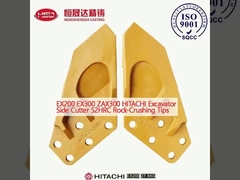 EX200 EX300 ZAX300 HITACHI Excavadora de corte lateral 52HRC Dicas de esmagamento de rocha