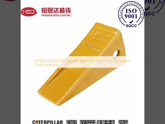 6Y3222 6Y3222RC Dentes de balde para mini-excavadoras E307 resistentes a rachaduras