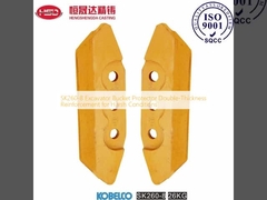 SK260-8 Protector de balde de escavadeira Reforço de espessura dupla para condições adversas
