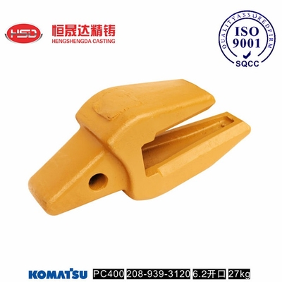 PC400 208-939-3120 PC500 Adaptador de balde de escavadeira 52HRC Caixa de madeira