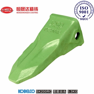SK200 SK200RC SK60 SK60RC Excavador Dentes de balde Estrutura reforçada por costelas