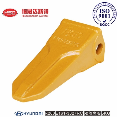 R200 R210 R210RC E161-3027RC 61N6-31310 Dentes de balde planos resistentes ao impacto