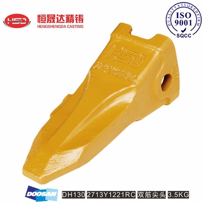DH130 DH55 2713Y1221 18S Dentes de balde de escavadeira Tripla anti-fractura temperada