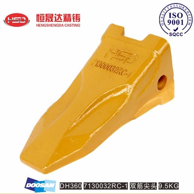 DH360 71300032 DOOSAN Dentes de balde de escavadeira Estrutura de forma de dente otimizada