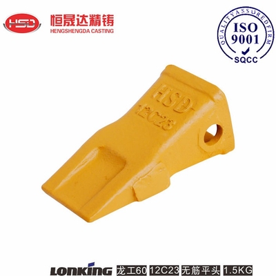 LG60 12C23 Lonking Excavator Bucket Teeth Anti-slip Dent Surface Flat