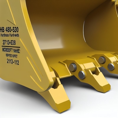 HB 480-530 Dentes de balde de escavadeira de dureza com largura padrão e adaptador 2713-1218 para aplicações de escavação pesada