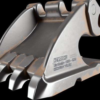 Dentes de balde da escavadeira Komatsu HB 480-530 Dureza 3- 5 Pesado e durável